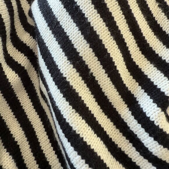 Carly Jean - Wesley Sweater - Black & White Striped - OS - Picture 7 of 7